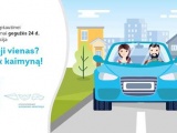 Socialinė iniciatyva „Važiuoji vienas? Pavežk kaimyną!“